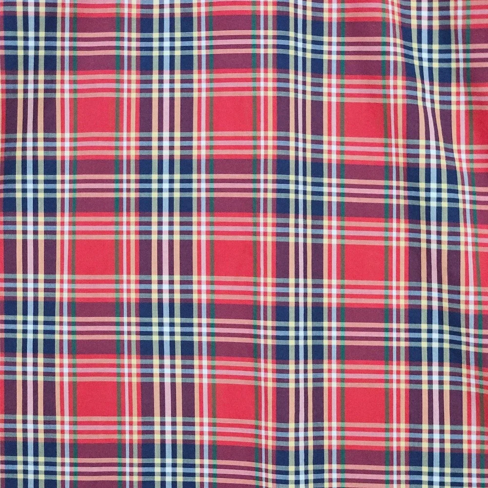 J Crew Men's Multicolor Plaid‎ Light Weight Shirt Size M 100% Cotton Button Down